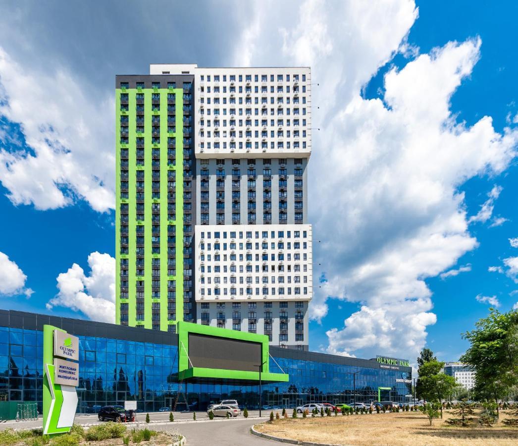 Flatrent Olympic Park, Метро Бориспільська Поруч! كييف المظهر الخارجي الصورة